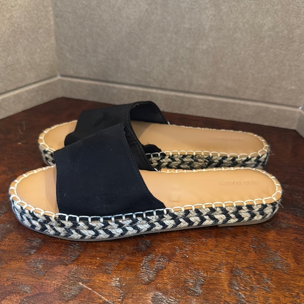 Zara Black and Tan Espadrilles with Woven Details